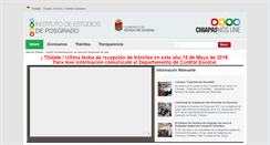 Desktop Screenshot of iep.chiapas.gob.mx