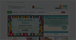 Desktop Screenshot of consejeriajuridica.chiapas.gob.mx