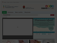 Tablet Screenshot of consejeriajuridica.chiapas.gob.mx