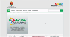 Desktop Screenshot of chiapas.gob.mx