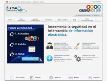 Tablet Screenshot of firmaelectronica.chiapas.gob.mx