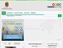 Tablet Screenshot of informe.chiapas.gob.mx