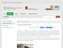 Tablet Screenshot of cecam.chiapas.gob.mx