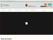 Tablet Screenshot of empleos.chiapas.gob.mx